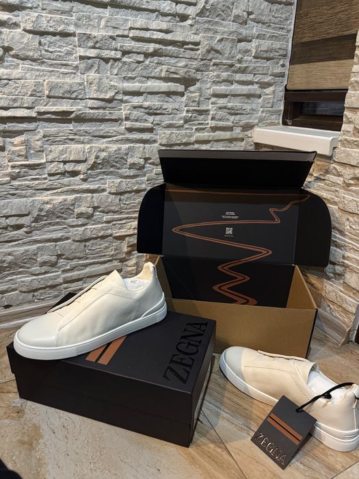 Zegna Triple Stitch еленска кожа обувки