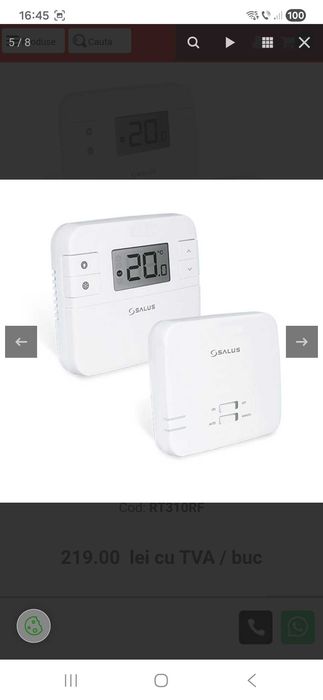 Salus Rt 310 tx termostat ambient fara fir