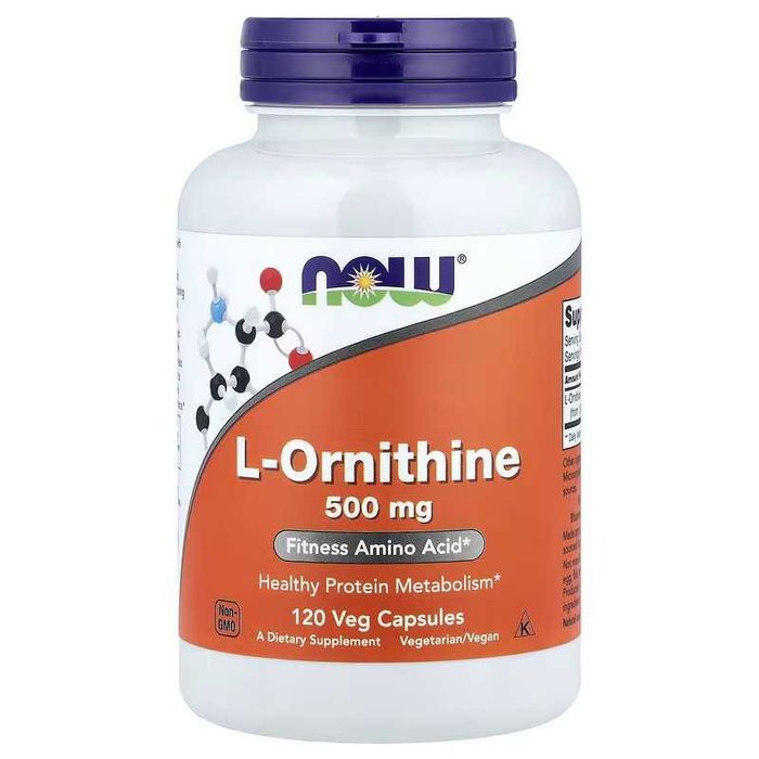 NOW Foods L-Ornithine L-орнитин L Ornithine L орнитин