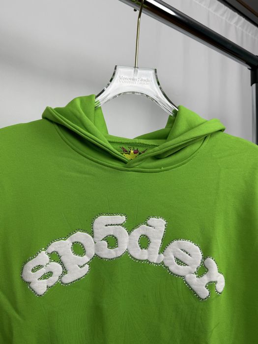 Spider & Young Thug Green Hoodie | Hanorac Sp5der