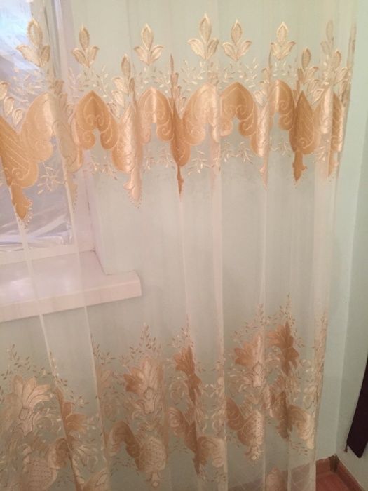 Занавеска с тюлью