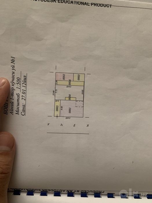 Срочна Ko'kchada Darvozada 3.4 sotix xovli sotiladi