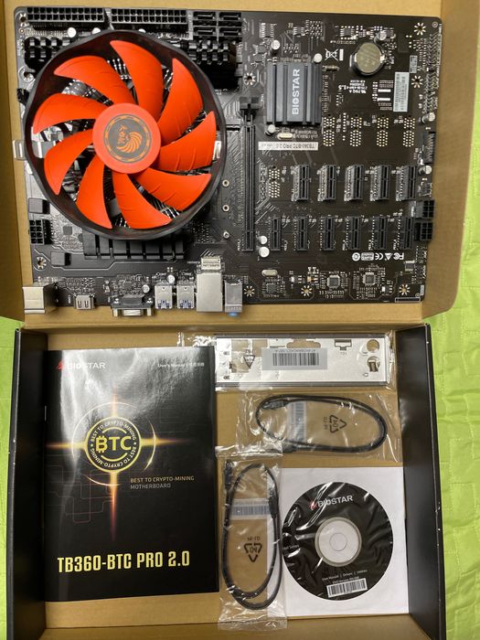 Placa de baza Biostar TB360-BTC PRO 2.0 + procesor ,cooler și memorii