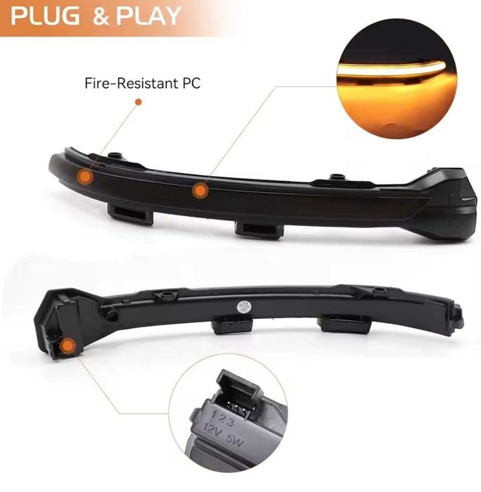 Динамични Лед Мигачи за Огледала VWGolf 7 Jetta MK7 Touran