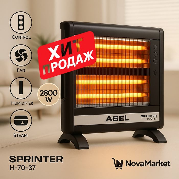 Обогреватель керамический настольный 2000W