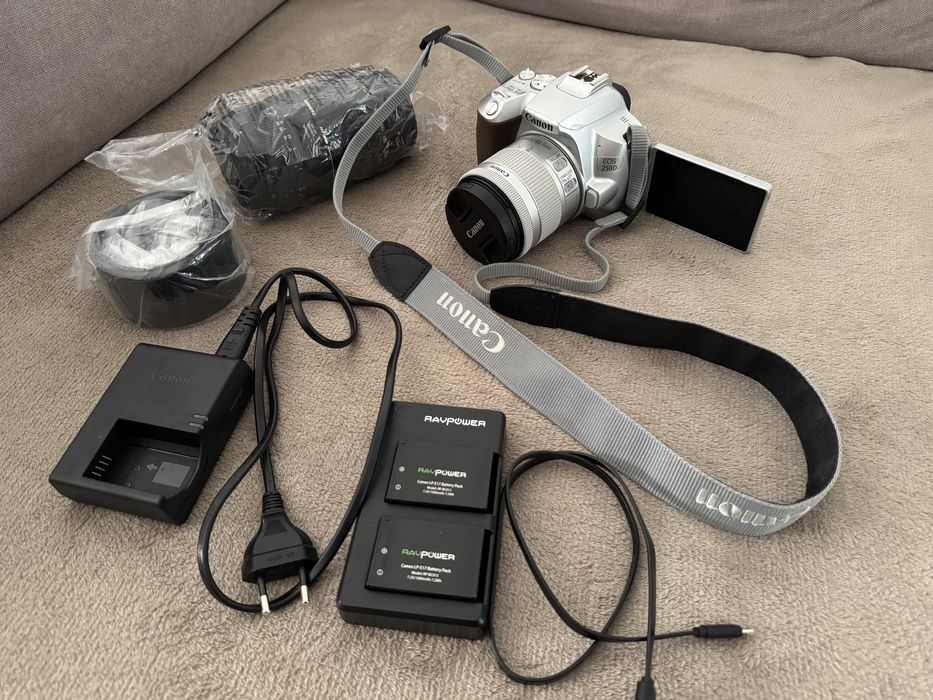 Camera foto DSLR Canon 250D Silver 24MPx