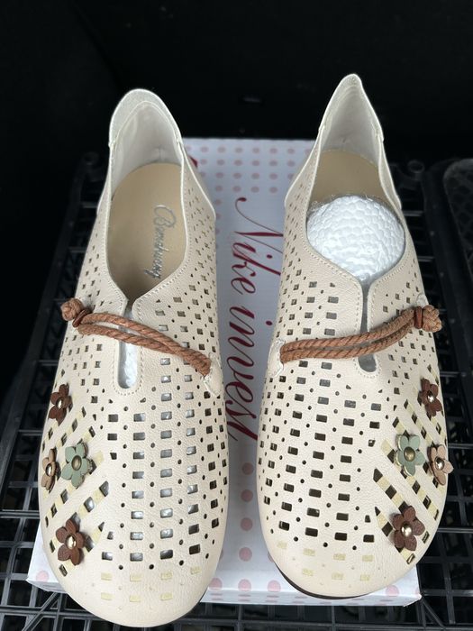 Botine/ pantofi piele noi