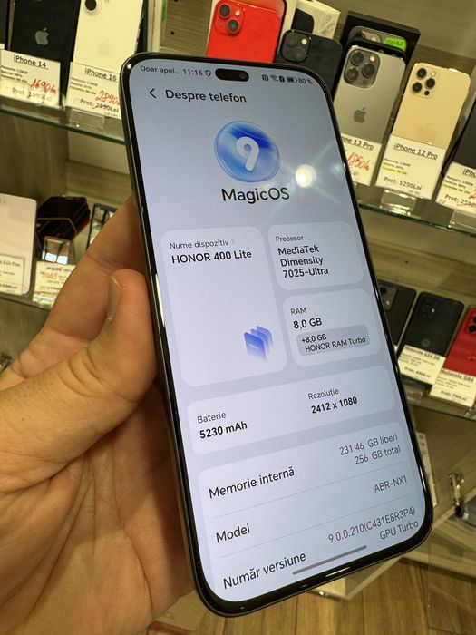 Telefon HONOR 400 Lite 5G 256GB/8GB impecabil