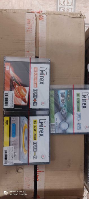 DVD\CD R\RW диски в боксах