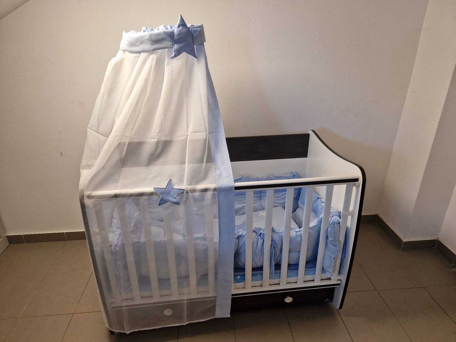 Pat bebe cu balansoar Dream 60x120 cm transformabil