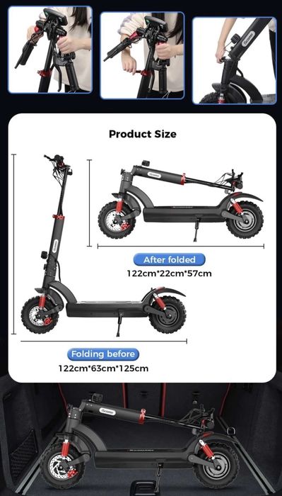 Trotineta electrica Off-Road iScooter iX6 1000W 45km/h