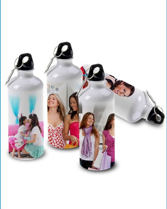 Бяла сублимируема спортна бутилка -750 мл