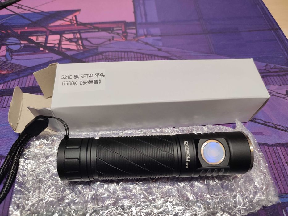 Convoy S21E с luminus sft40 6500K, 2500lm+,  Anduril UI