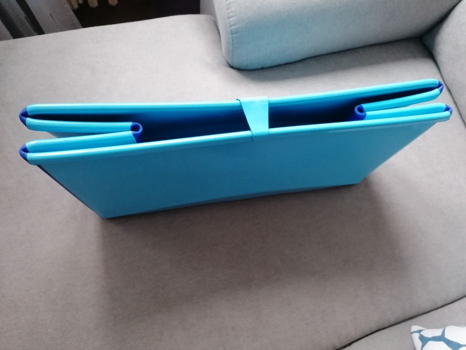 Сгъваема вана за бебе Stokke и подложка за новородено синя