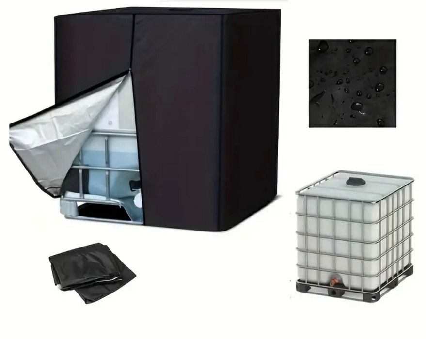 Предпазно покривало с цип и отвор за бидон 1000 литра IBC контейнер