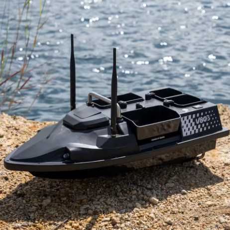 Нов Модел 2026г. Лодка За Захранка Flytec V803 GPS 200 Точки 500 м Обхват 4 Изхвърлящи Коша