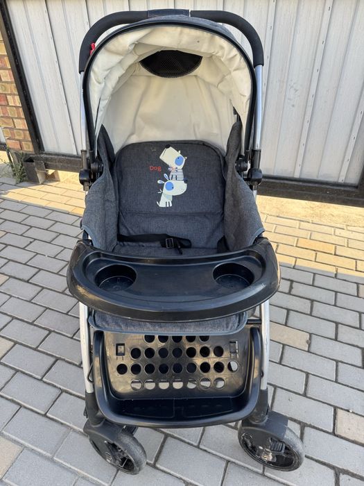 Коляска зима и лето барс серый