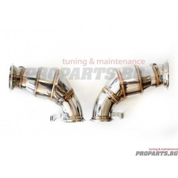 Downpipe с midpipe за BMW F90 M5 18-21 даупайп с мидпайп
