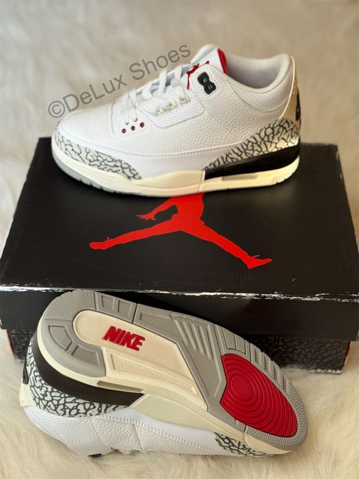 Air Jordan 3 Retro White Cement Full Box VerificareColet Size 35,5-45