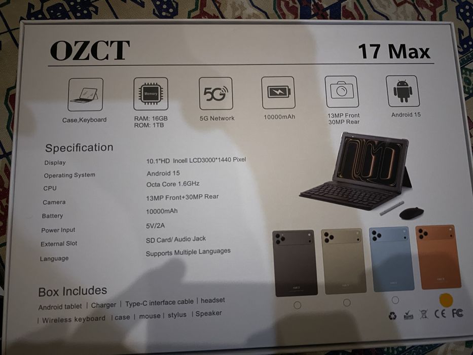 OZCT 17 max планшет