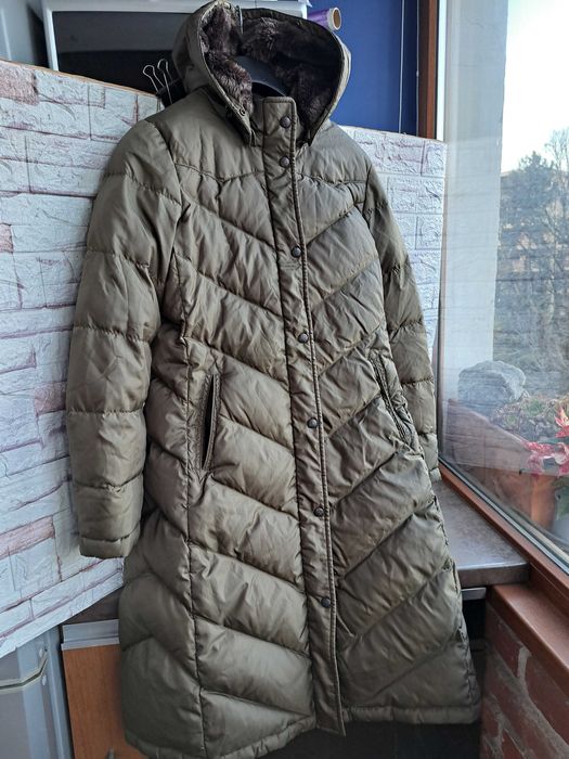 дамско яке,зимно,дълго пухено,шуба гъши пух,Polo,