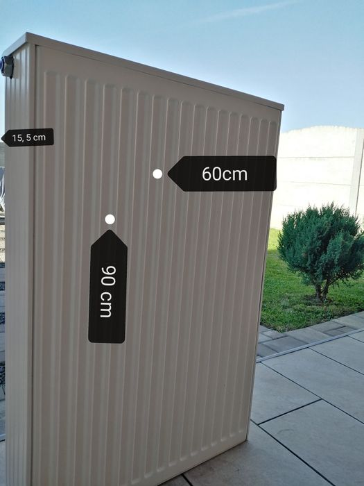 Radiator otel dublu 90cm/60cm/15,5cm cu accesorii incluse ptr prindere