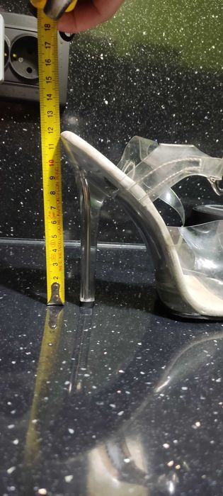 Прозрачни сандали на висок ток N°37