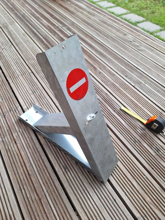 blocator parcare zincat, 10x45x41 cm