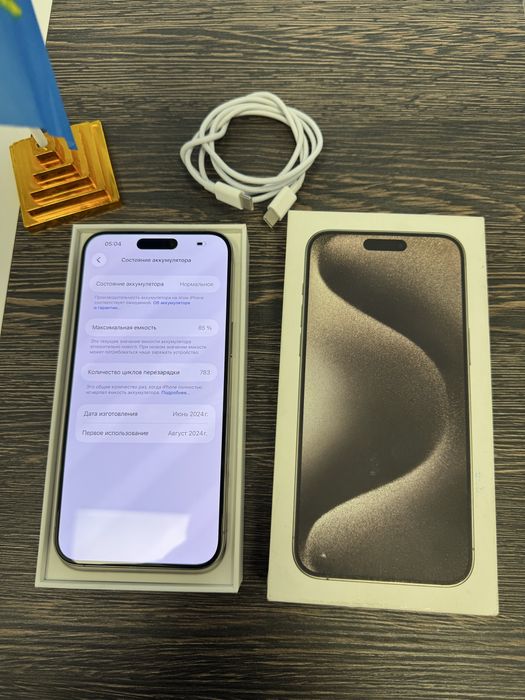 iPhone 15 Pro Max 256GB.85%.В Идеале! 10/10. Есим.