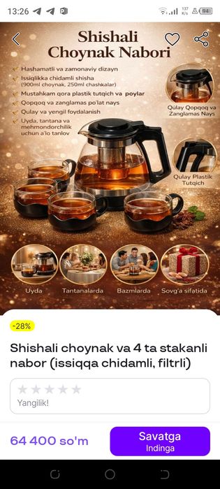 Choynak bakal holati yangi