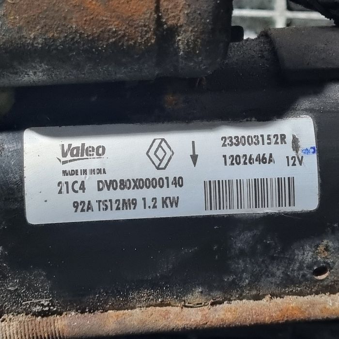 Electromotor Dacia Duster 1.5 Dci 2010 - 2013 81kW 110CP 1461CC Manuala K9K (1453) Diesel 4x2 233003152R Garantie