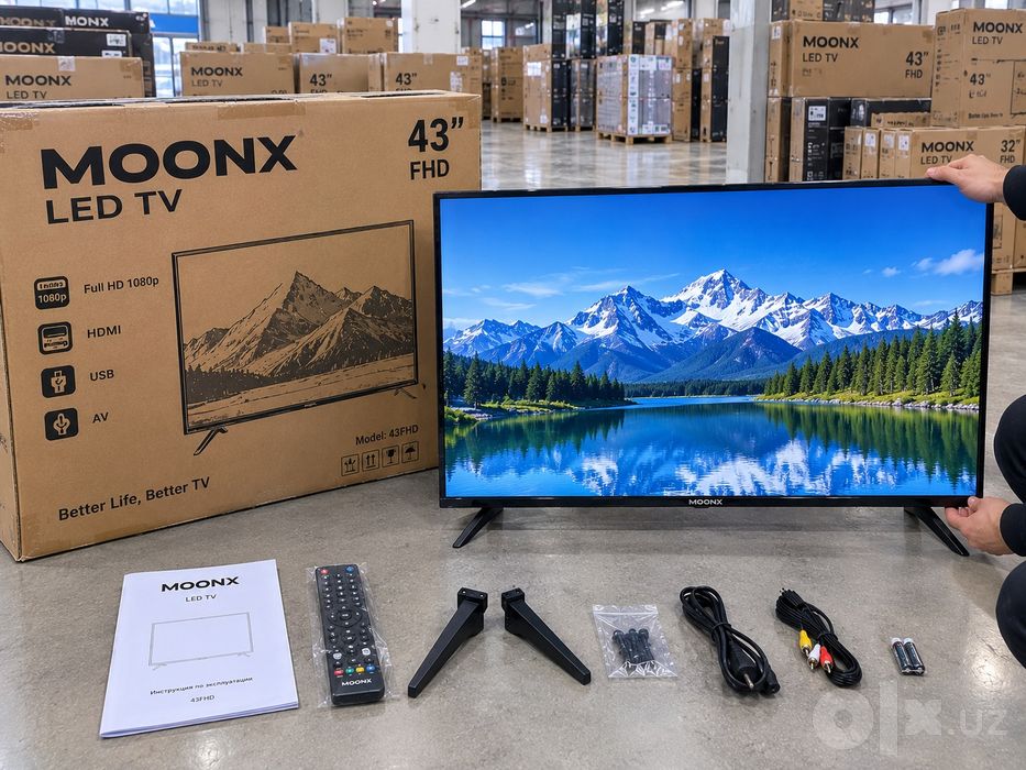 Телевизоры MOONX 43 со склада даставка есть