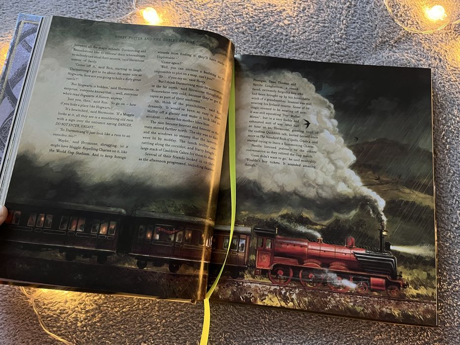 Книги Гарри Поттер с иллюстрациями