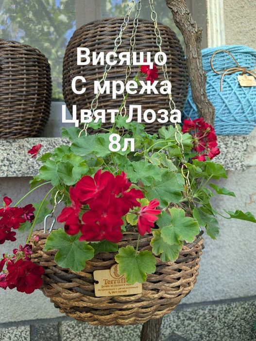 Ексклузивни авторски саксии от екоратан– ръчна изработка