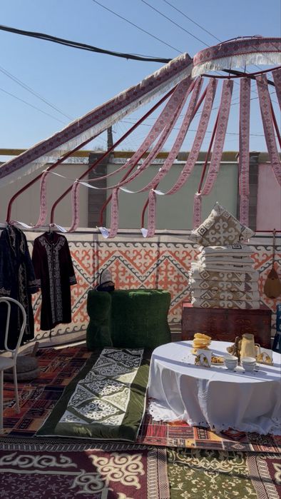 Полуюрта;юрта;киіз үй.