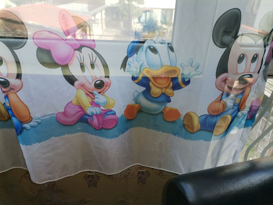 Уникално детско перде с мини и мики маус и патокът Донълд