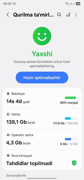 Samsung S22 Ultra sotiladi