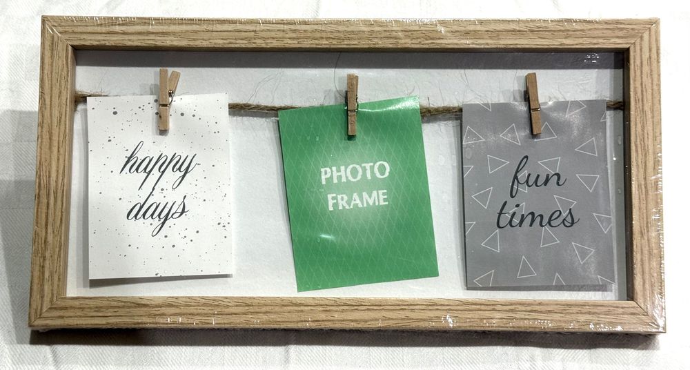 Автентична Дървена Рамка за Снимки 3 в 1