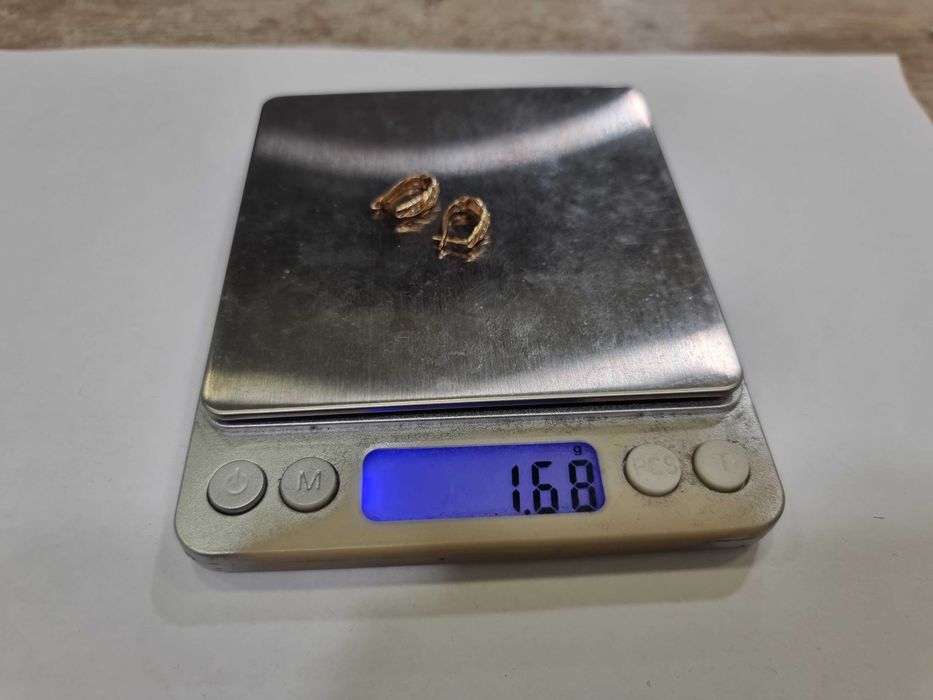 Дамски златни обеци 1.68 гр.