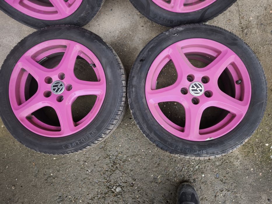 Джанти 15" 5х100  с Летни гуми 195/50 Golf,POLO,Seat,Skoda,Audi a3