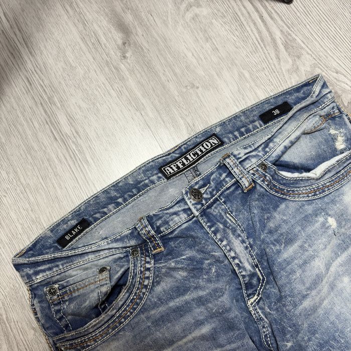 Affliction bootcut distressed jeans