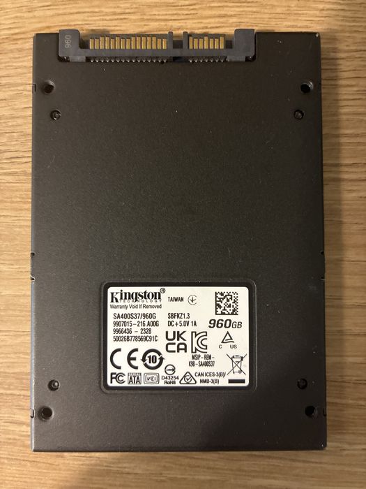 SSD (Solid-State Drive) Kingston A400 - 960 gb (1Tb)
