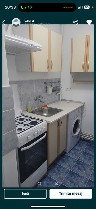 Proprietar, inchiriez garsoniera Dambu deasupra Postei etaj 2