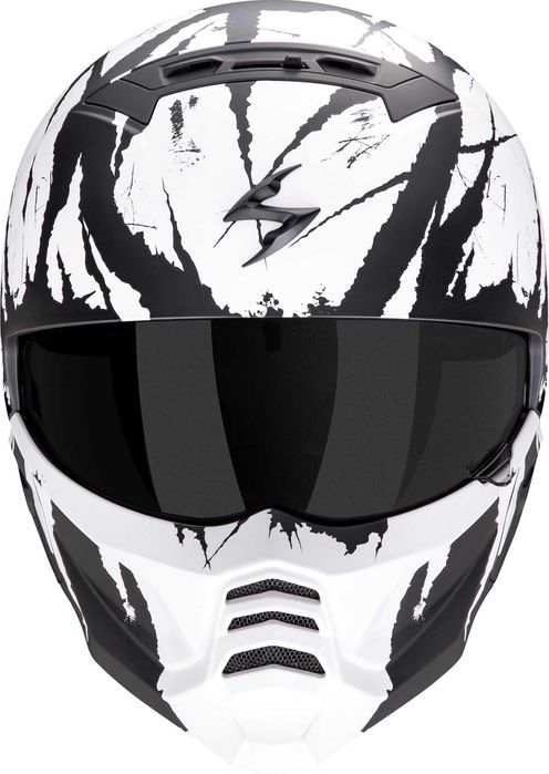 Мото каска Scorpion EXO-COMBAT II MARUDER  Matt Black-White