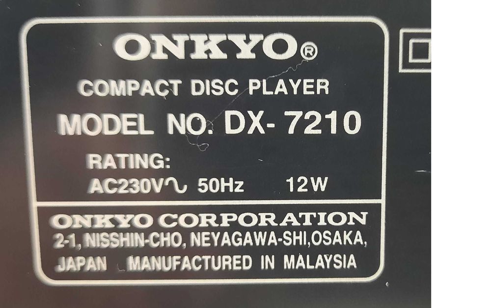 Голям модел! Cd плейър Onkyo dx-7210