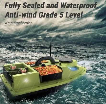 Лодка за захранка 4 коша, 100 точки GPS автопилот и компас D20 D19