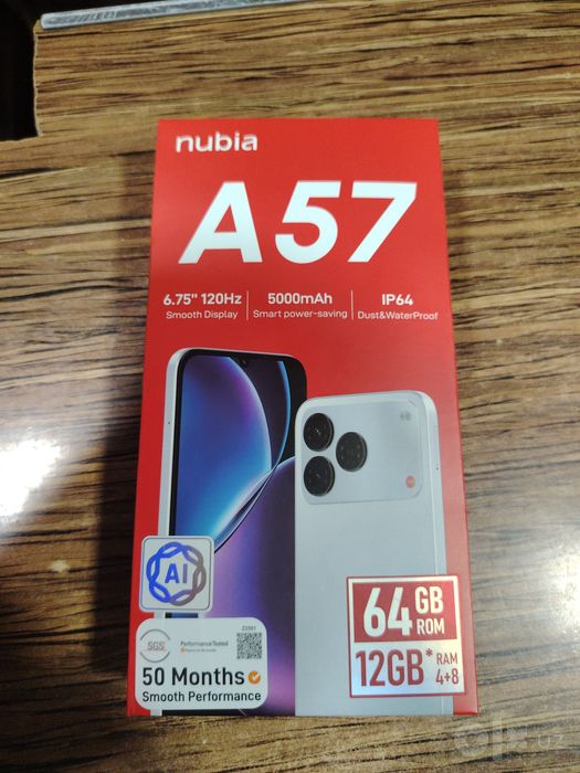 Nubia A57 4 / 64  karopka ochilgan