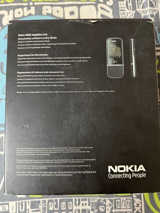 nokia 8800 black arte