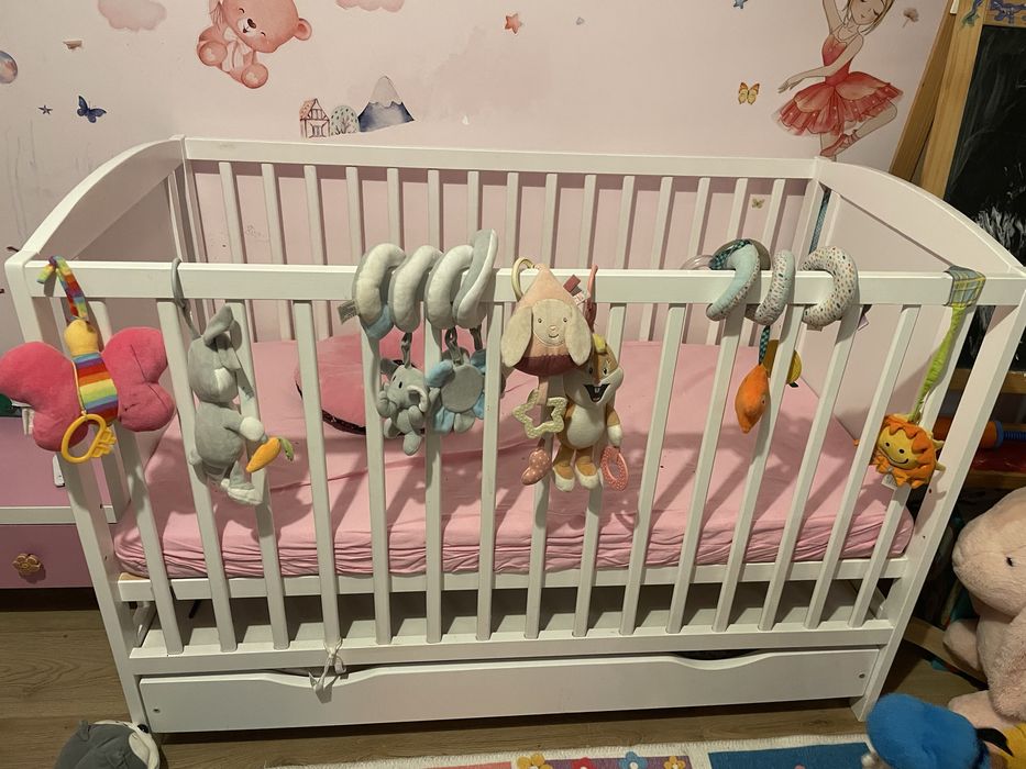 Patut bebe, cu saltea de bambus