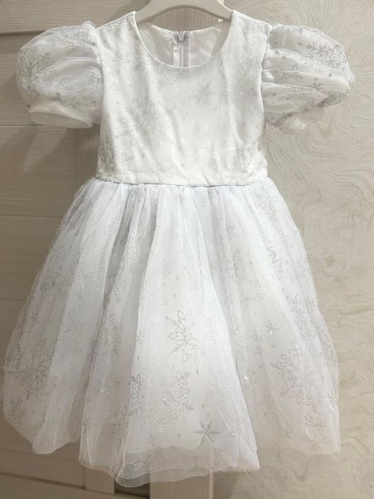 Платье белая Снежинка